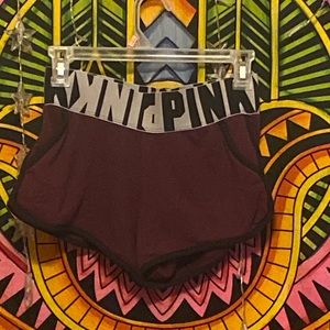 Burgundy shorts Victoria secret